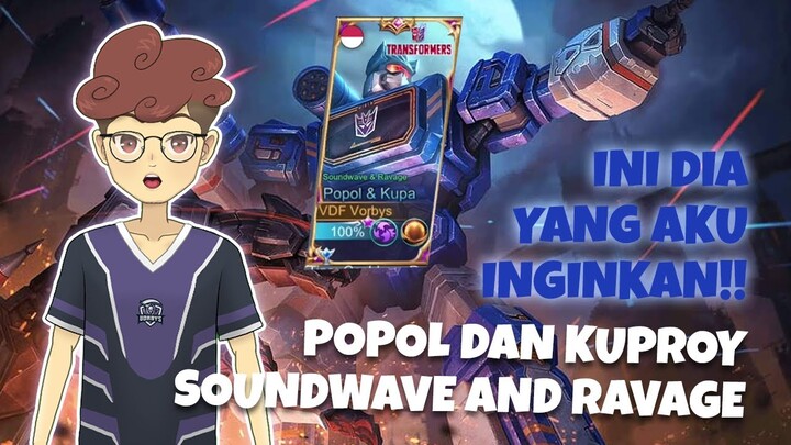 TERLALU KEREN!! SKIN POPOL KUPA!! SOUNDWAVE AND RAVAGE!!