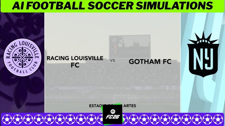 Racing Louisville FC vs Gotham FC ⚽🇺🇸 NWSL 2026 27 Matchday 21 ⚽ EA FC 26 Simulation