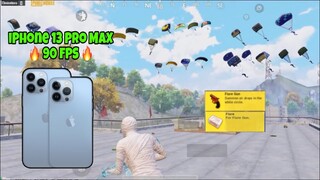 iPhone 13 Pro Max PERFORMANCE TESTING 90 FPS🔥Pubg Mobile