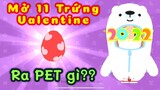 PLAY TOGETHER | Trứng Valentine nở ra thú cưng gì ? | Hatch 11 Valentine Eggs | What’s Pet inside ?