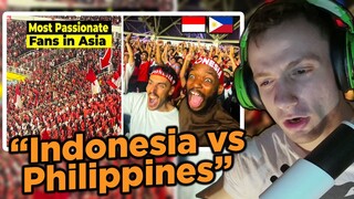 REACTION - Indonesia vs Philippines Football Match (Insane Atmosphere)