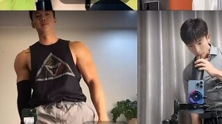 【Coke and milk powder】Live recording of muscle man's three cups of happiness
