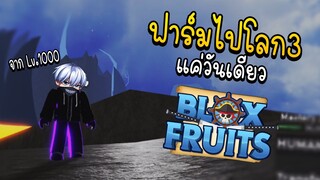 Roblox ฟาร์มไปโลก3แค่วันเดียว! (Blox Fruits)