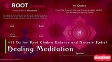 Healing Meditation: 432 Hz for Root Chakra Balance and Anxiety Relief