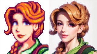 Các nhân vật ngoài đời thực của Stardew Valley được AI phục hồi hoàn hảo