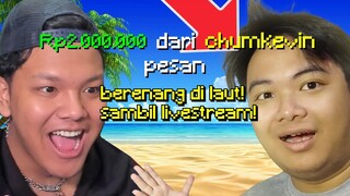 Gw Prank Donate Temen Gw 2 JUTA Buat Berenang Di LAUT ... (MINECRAFT DONATE ATUR AKU)