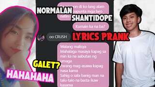 NORMALAN  | SHANTI DOPE (LYRICS PRANK)  | KHENT BERNARDO