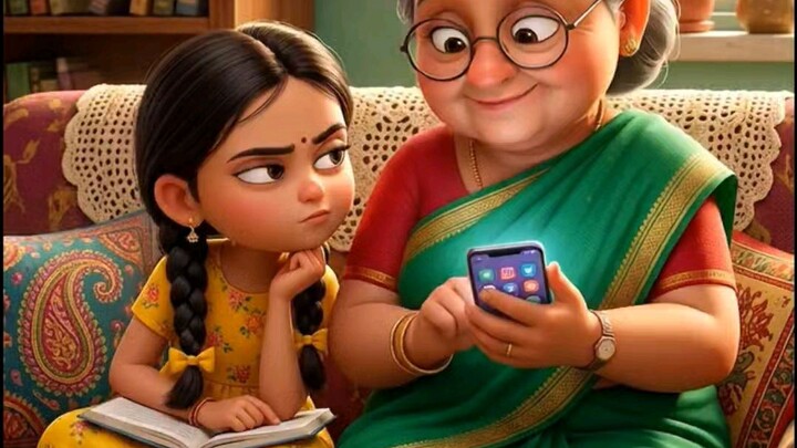 दादी बनीं इंटरनेट स्टार 😂📱 | दादी-पोती की मजेदार कहानी | Funny Dadi-Poti Comedy