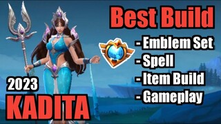 KADITA BEST BUILD 2023 | TOP 1 GLOBAL KADITA BUILD | KADITA - MOBILE LEGENDS | MLBB