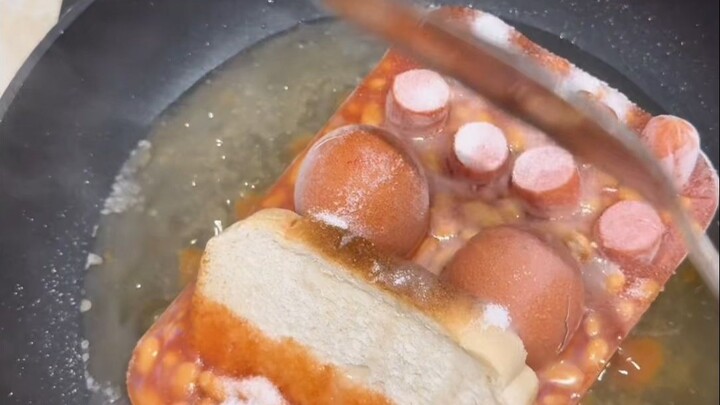 Is this what an English breakfast is? It’s so abstract!