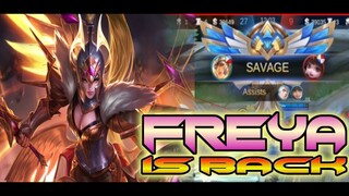 FREYA IS BACK | SAVAGE GAMEPLAY BY FREYA BEFORE REWORK | MOBILE LEGENDS: BANGBANG