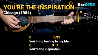 You're The Inspiration - Chicago (1984) Easy Guitar Chords Tutorial with Lyrics Part 2 SHORTS REELS