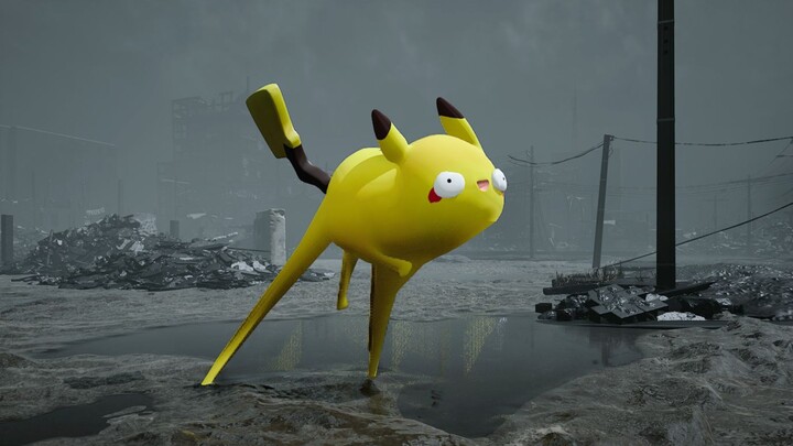 Pikachu vs Godzilla
