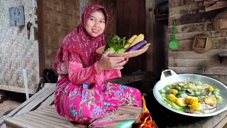Seger.. Bikin Ketagihan, Sayur Asem Rumahan Tanpa Buah Melinjo, Tempe Goreng, Asin, Masakan Kampung