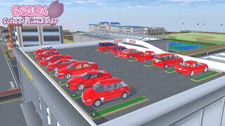 COLLECT ALL RED CARS | SAKURA SCHOOL SIMULATOR