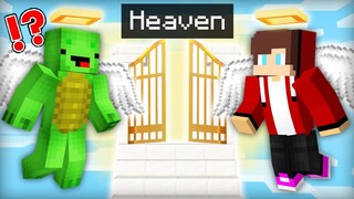 Mikey & JJ Go to HEAVEN In Minecraft! (Maizen Mazien Mizen)