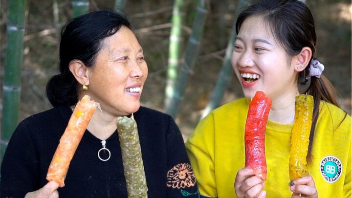 姥姥这样做的冰棒，冰冰凉凉的也太好吃了吧！