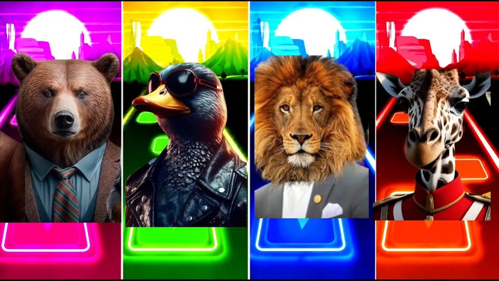 🦆 Neon Animal Squad 霓虹动物天团 | Retro Synthwave NFT Art Collection 复古未来主义 🌈✨