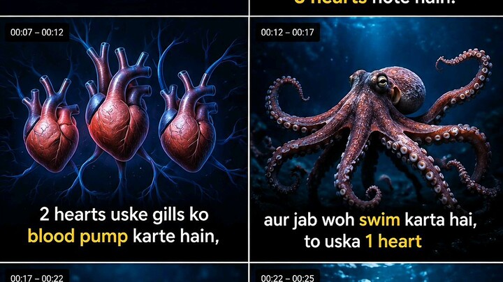 Octopus ke 3 Hearts?! 😱🐙