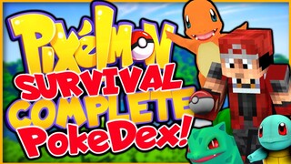 Minecraft Pixelmon COMPLETE POKEDEX! - Quest for the Complete Pokedex!