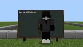 Cách mua khu đất bằng scoreboard trong mcpe.
