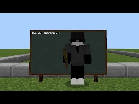 Cách mua khu đất bằng scoreboard trong mcpe.