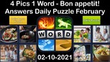 4 Pics 1 Word - Bon appetit! - 10 February 2021 - Answer Daily Puzzle + Daily Bonus Puzzle