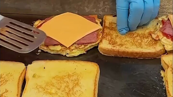 Ham, Cheese, and Egg Sandwich