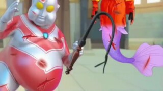 Poor Ultraman got beaten