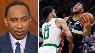 Stephen A. reacts to Celtics beat Bucks 109-81 in Game 7; Jayson Tatum 23 Pts, Giannis 25 Pts