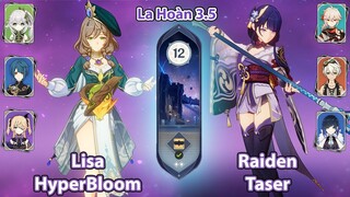 Lisa HyperBloom & Raiden Taser | La Hoàn Thâm Cảnh Tầng 12 | Genshin Impact 3.5