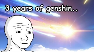 This is what a 3-year veteran pulls look like (Genshin Impact)