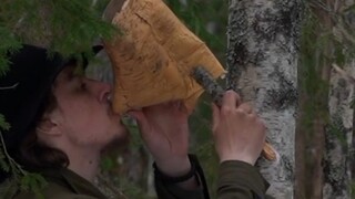 Bisakah Anda minum getah pohon hanya dengan pisau di alam liar?