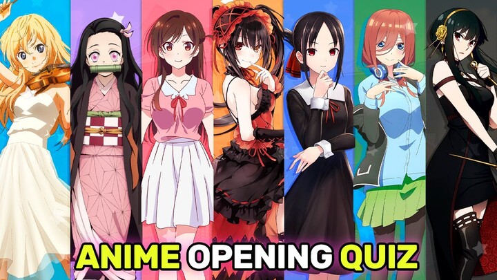 Anime Opening Quiz 🎼🎶 [Very Easy - Otaku]
