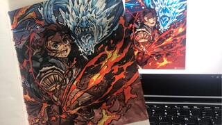 [Demon Slayer] Watercolor Polygon: Tanjirou