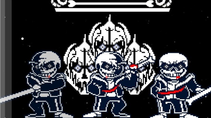 [Animasi bingkai UT60] Kemajuan terakhir fase kedua pertempuran Sans di Undertale Last Breath