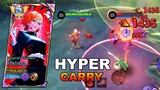 Melissa Nobara " Hyper Carry " vs Susper Sustain Team | Mobile Legends