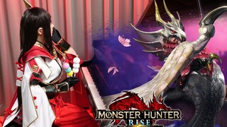 [เมื่อตาไฟแสดงใบหน้าของคุณ] Monster Hunter Dawn Jue Yinlong BGM "Zhu に dye む る Night Banquet" การแสดงเปียโนของ Ru's Piano