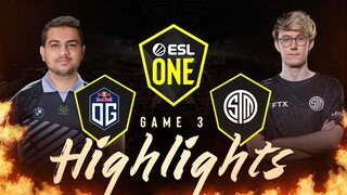 Game 3: OG vs TSM FTX | ESL One Stockholm | May 22, 2022