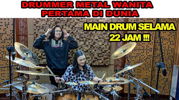MAIN DRUM SELAMA 22 JAM , WANITA INI MASUK MUSEUM REKOR INDONESIA !! BUNGA BANGSA