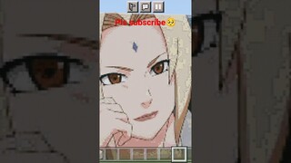 Tsunade is best🤩🤩 minecraft pixel art #viral #trending #shorts #gaming