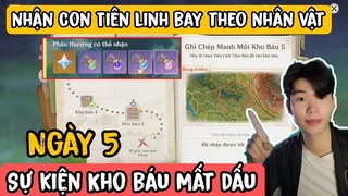 Cách Chơi Sự kiện Kho báu mất Dấu Genshin Impact | Ghi Chép manh mối bị mất dấu ngày 5