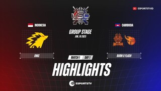 Onic vs Burn X Flash HIGHLIGHTS MSC 2023 | ONIC vs BXF