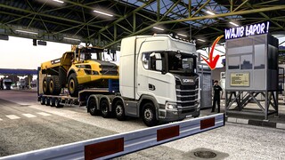 SCANIA 730S ft VOLVO A25G | Wajib Lapor ! Gerbang Antar Negara Romania - Bulgaria | ETS2 1.45