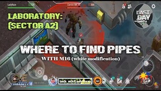 "LABORATORY (SECTOR A2)" WHERE TO FIND PIPE" FOR BIOREACTOR with white modification M16) - LDOE