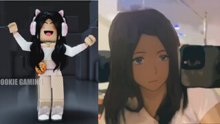 Roblox VS in real life but our faces are anime😲 [Original]