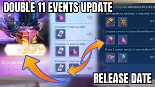 Double 11 Tickets Event | Shura's Gift Tasks | Recharge Bonus Event | Release Date | MLBB