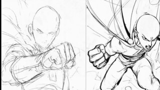 One Punch Man, Murata's draft is released for the first time. Are there ten versions of Genos at fir