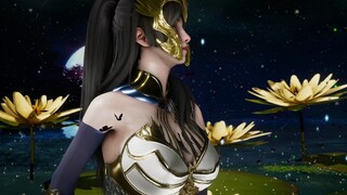 [Luoxi Guoman] 4K Perfect World MMD: The Goddess of War dances alone under the moon: Do you also lik