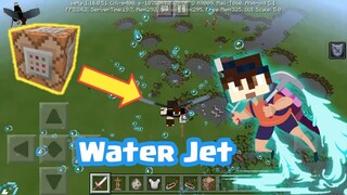 Water Jet in Minecraft PE/PC using Command Blocks